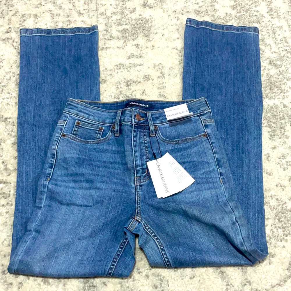 Calvin Klein Jeans- High Rise Denim Boot